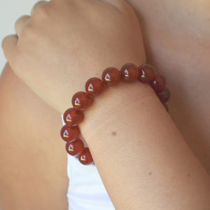 Luna Red Agate Bracelet