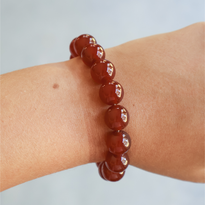 Luna Red Agate Bracelet