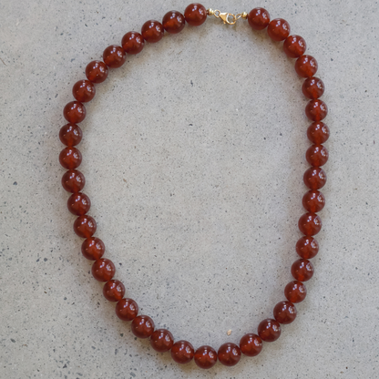 Bloom Red Agate Necklace